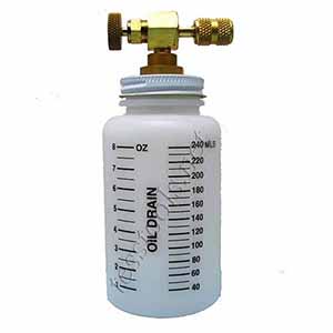 RTI 026 80207 00 Oil Drain Bottle Assy. 8 oz. Capacity, 1/4" Flare Female