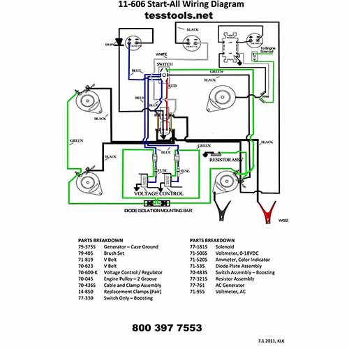 Model 11-606 Click Here for a Parts List, Wiring Diagram, and Troubleshooting Guide