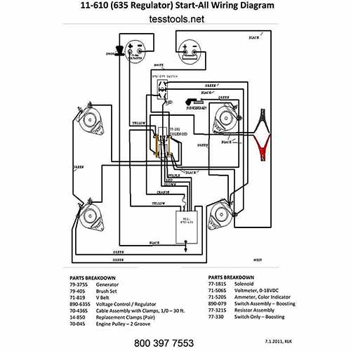 Model 11-610 w/Regulator Click here for A Parts List, Wiring Diagram, and Troubleshooting Guide