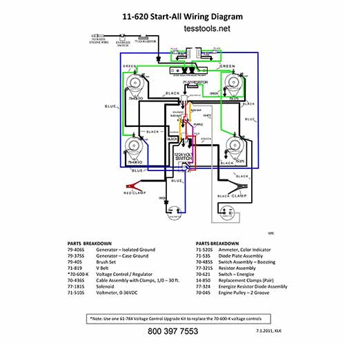 Model 11-620 Click Here for a Parts List, Wiring Diagram, and Troubleshooting Guide