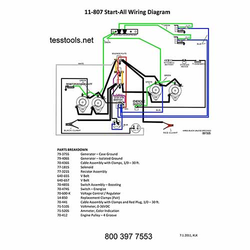 Model 11-807 w/Regulator Click Here for a Parts List, Wiring Diagram, and Troubleshooting Guide