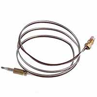 120790 01 Thermocouple  33" Long, 2 Wire Silver & Dark Brown