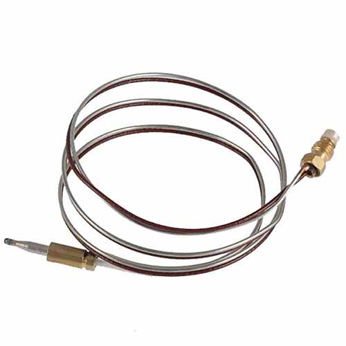 120790 01 Thermocouple  33" Long, 2 Wire Silver & Dark Brown