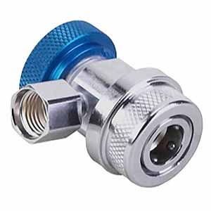 ROBINAIR 18190A R-134A LOW SIDE FIELD SERVICE COUPLER, COMPACT DESIGN, BLUE ACTUATOR