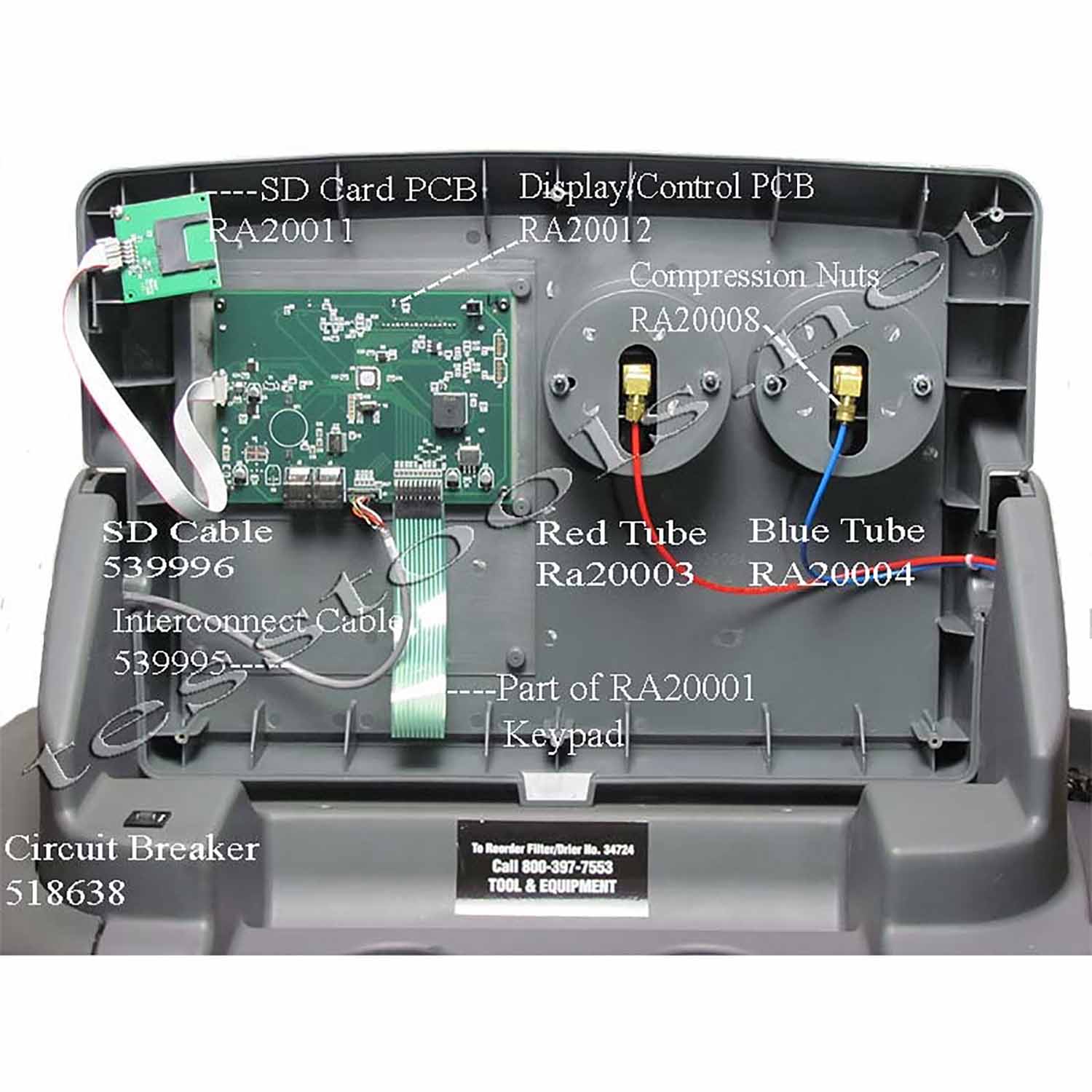 Robinair 34788 Parts With Pictures wall schematic switch wiring 