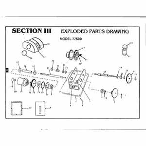 Powerwinch Model 500 Windlass Parts List