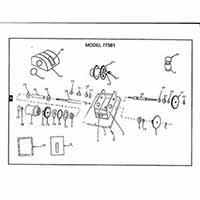 Powerwinch Model 501 Windlass Parts List