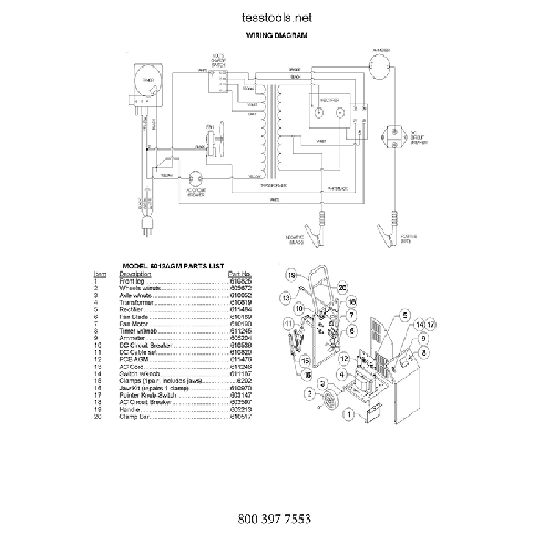 6012AGM Associated Equipment Associated Charger Parts List,Wiring Diagram,Schematic