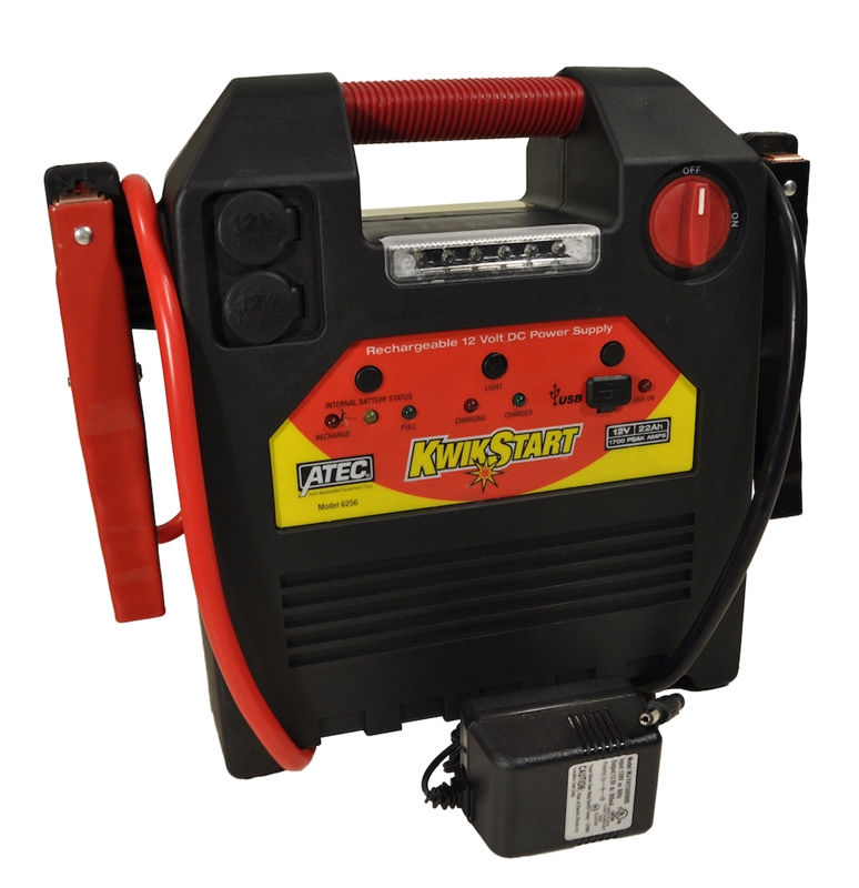 6256  Associated Equipment KwikStart 12 Volt Portable Power and Jump Starter