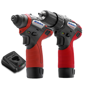 ARI12105-K5 Acdelco Acdelco Ari12105-K5 G12 Series 12V Cordless Li-Ion 3/8" 2-Speed Drill Driver & Ï¿½"? Impact Driver Combo Tool Kit With 2 Batteries