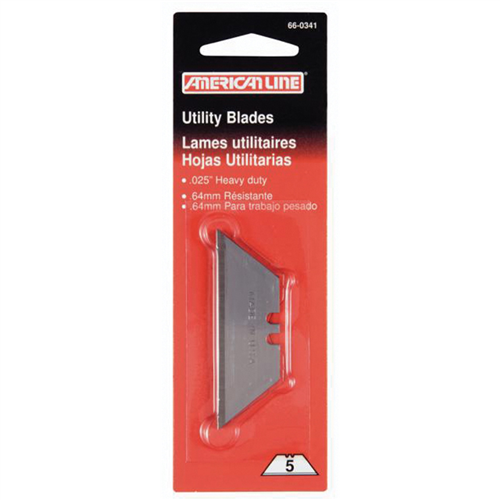 66-0341-0000 American Safety Razor Heavy Duty .025 In. 2-Notch Utility Razor Blade (C