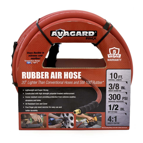 10010105 Blubird Blubird Avagard Rubber Air Hose 3/8 In. X 10 Ft.