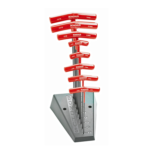 13189 Bondhus Corp. Ballend T-Handle Set W/Stand Sizes 2-10Mm