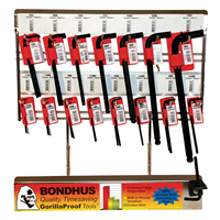 18289 Bondhus Corp. 15Pc Met Hex Key Metal Display Rack