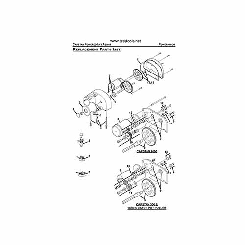 Capstan 300 Parts List