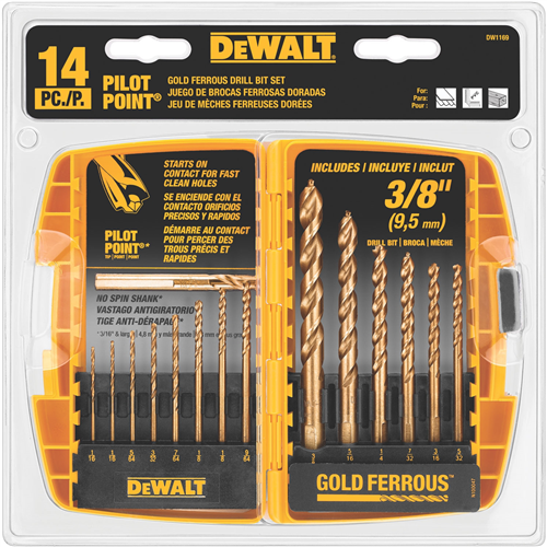 DW1169 Dewalt 14Pc Drill Bit Set