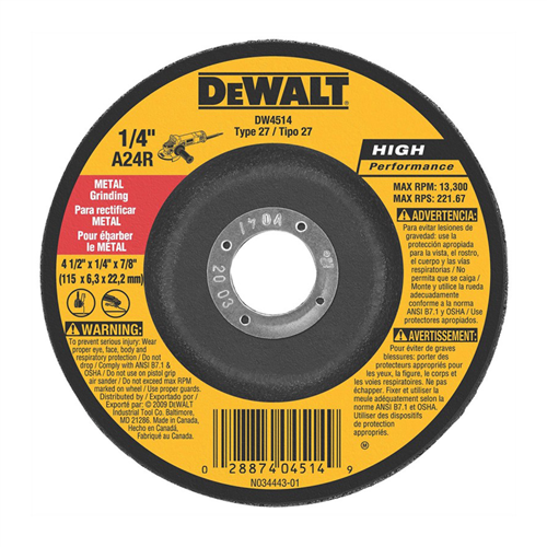 DW4514 Dewalt Whe Gri 4-1/2