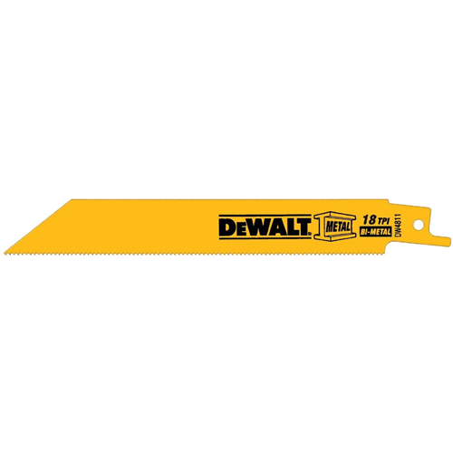 DW4811B Dewalt Recip Saw Blade 6" 18Tpi Each