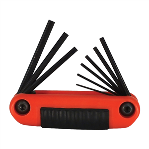 25912 Eklind Tool Company 9-Piece Sae Ergo-Fold Hex Key Set