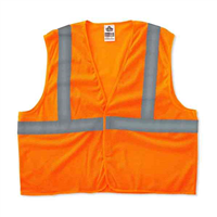 20965 Ergodyne 8205Hl L/Xl Orange Type R Class 2 Super Mesh Vest