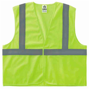 20973 Ergodyne 8205Hl S/M Lime Type R Class 2 Super Mesh Vest