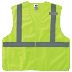 21077 Ergodyne 8215Ba 2Xl/3Xl Lime Type R Class 2 Breakaway Mesh Vest