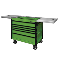 EX4106TCSGNBK Extreme Tools 41" 6 Drawer Slide Top Tool Cart, Lime Green