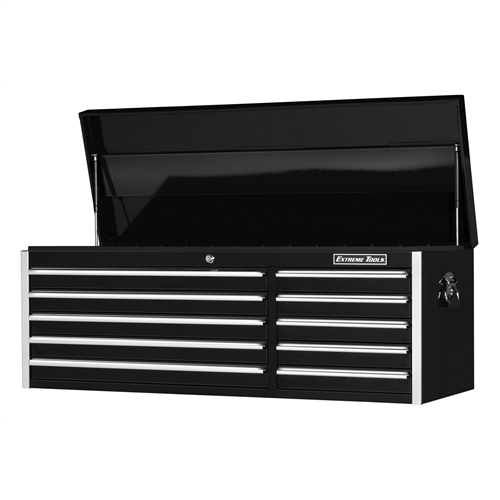 EX5610CHBK Extreme Tools 56 In. 10-Drawer Professional Tool Chest, Black