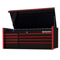 GW552508CHBKR Extreme Tools 55In 8-Drawer Top Chest, Black-Red Handles