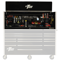 RX722501HCBK Extreme Tools 72 In. X 25 In. Deep Professional Hutch, Black