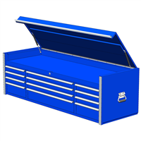 RX722512CHBL Extreme Tools Extreme Tools 72" 12-Drawer Top Chest, Blue