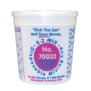 70032 E-Z Mix 1 Quart Disposable Mixing Cups 100/Box