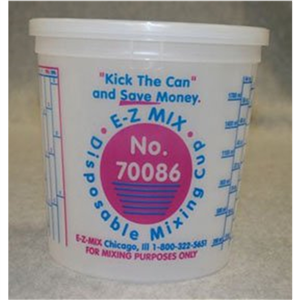 70086 E-Z Mix 2 1/2 Quart Disposable Mixing Cups 25/Box