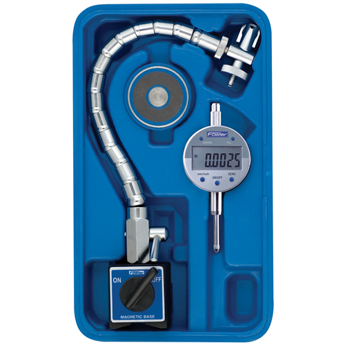 745851000 BOM Fowler Chrome Flex Mag Set With Indi-Xblue Electronic Indicator