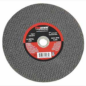 1423-2213 Firepower Cut-Off Wheel, 7" X 1/8" X Diamond Hole (5/8")