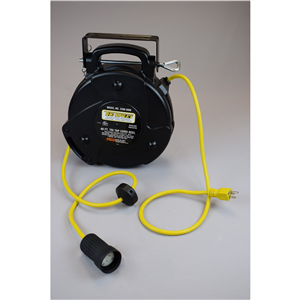 2200-3027 General Manufacturing Mid-Size Power Supply Reel 15Amp 40' 12/3 Cord, Single Outlet W/Boot