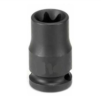 1110ET Grey Pneumatic 3/8" Drive X E10 External Torx Impact Socket