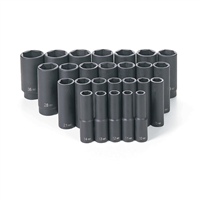 1326MD Grey Pneumatic 26 Pc 1/2" Dr Deep Length Metric Master Set