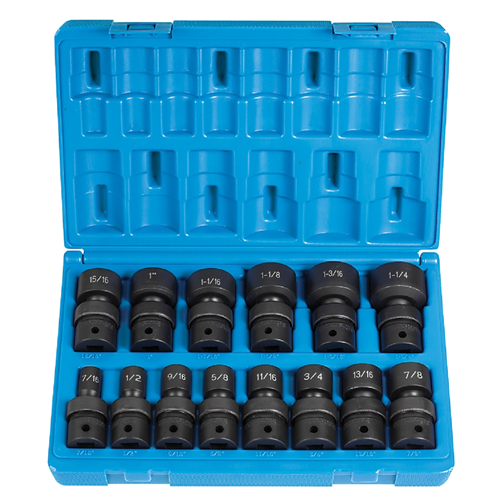 1714U Grey Pneumatic 1/2"Dr 12Pt Sae Universal Set