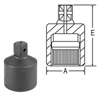 5008AB Grey Pneumatic #5 Spln X 3/7"M Adpt