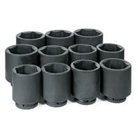 9011MD Grey Pneumatic 1Dr 11Pc Deep Metric Set 76Mm-115Mm