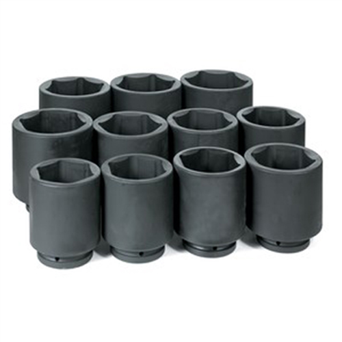 9011MD Grey Pneumatic 1Dr 11Pc Deep Metric Set 76Mm-115Mm