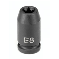 904ET Grey Pneumatic 1/4" Drive X E4 External Torx Impact Socket