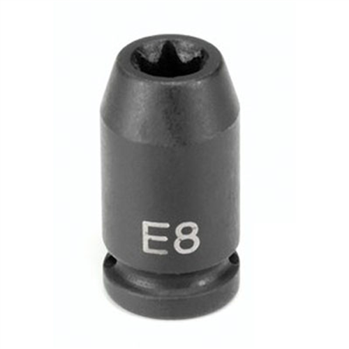 904ET Grey Pneumatic 1/4" Drive X E4 External Torx Impact Socket