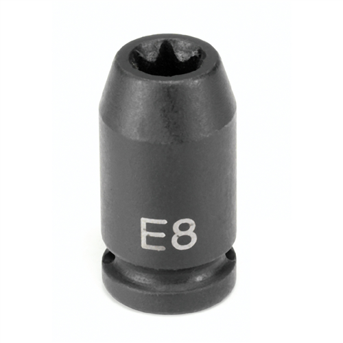 908ET Grey Pneumatic 1/4" Drive X E8 External Torx Impact Socket