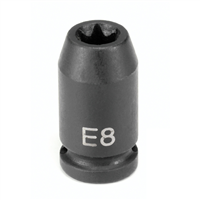 912ET Grey Pneumatic 1/4" Drive X E12 External Torx Impact Socket