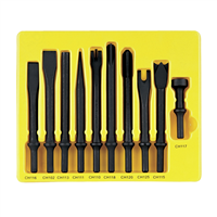 CS110 Grey Pneumatic 10Pc General Service Chisel Set .401 Shank