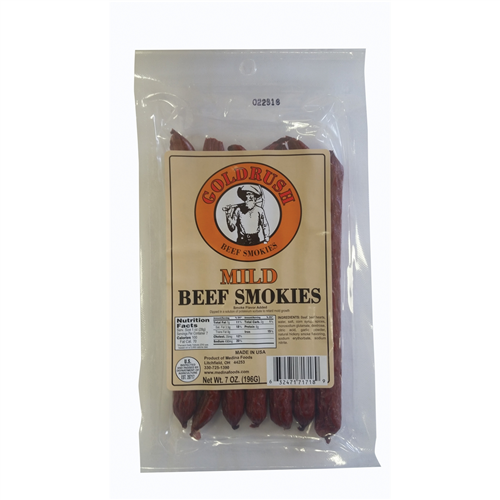 71718 Gold Rush Jerky Mild 7 Oz. Beef Sticks 12-Ct Case