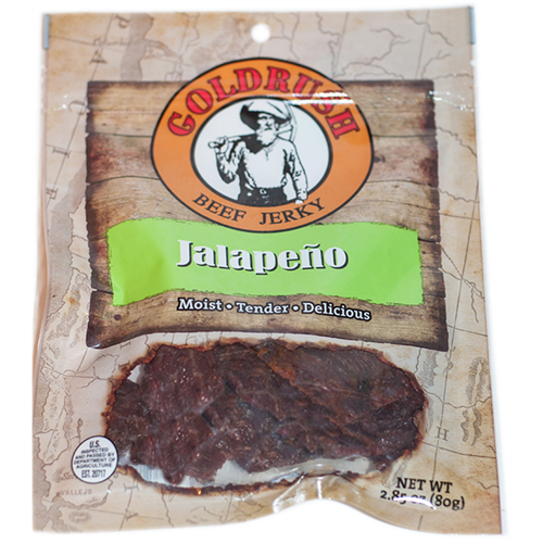 72129 Gold Rush Jerky Jalapeno 2.85 Oz. Goldrush Beef Jerky