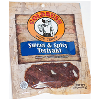 72133 Gold Rush Jerky Sweet N Spicy Teriyaki 2.825 Oz. Beef Jerky 12-Ct